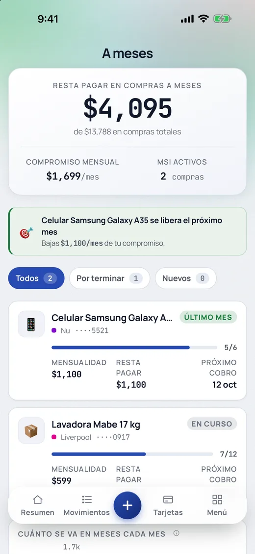 Compras a meses sin intereses con cuánto falta y cuándo se liberan